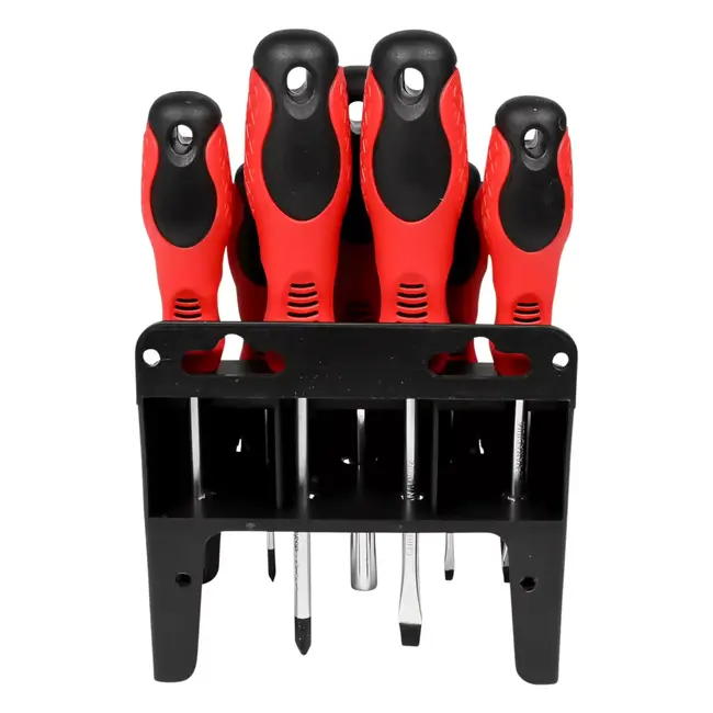 Benson Schroevendraaier en bit set in rek 21-delig - 10 x 25 mm - 6 mm - T10 - T15 - T20 - T25