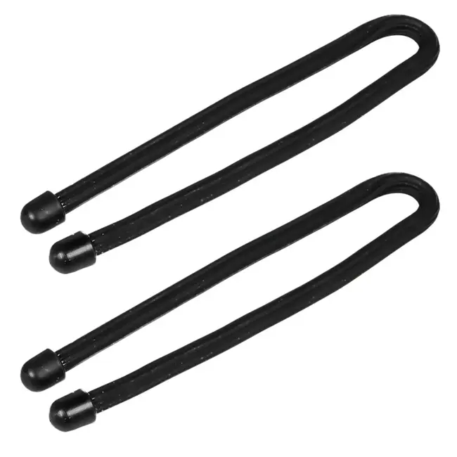 Benson Flexibele bindkabelset zwart 30 cm - set van 2 stuks kunststof