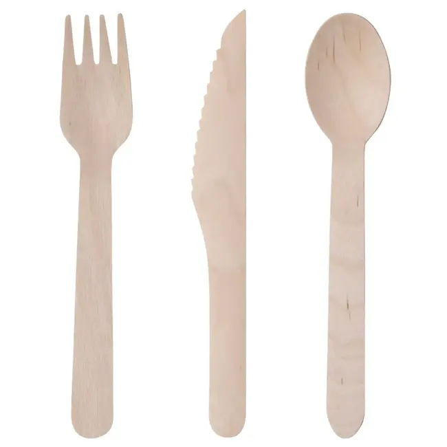 Benson Bestekset hout 18-delig - cira 16 cm - 16 cm
