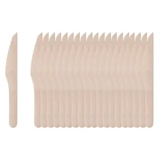 Benson Houten wegwerpmessen 16 cm - 20 stuks voor feestjes en BBQ