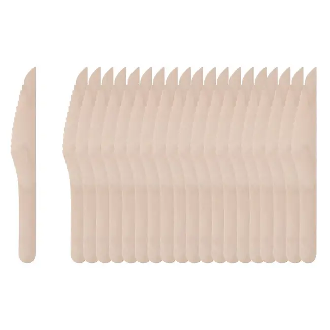 Benson Houten wegwerpmessen 16 cm - 20 stuks voor feestjes en BBQ