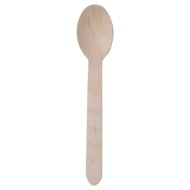 Benson Houten wegwerplepels 16 cm - 20 stuks voor feestjes en BBQ