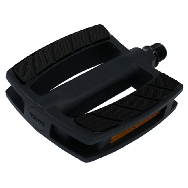 Union Fietspedaal zwart 9/16 inch - SP-827 van PVC voor elektrische fiets in werkplaatsverpakking