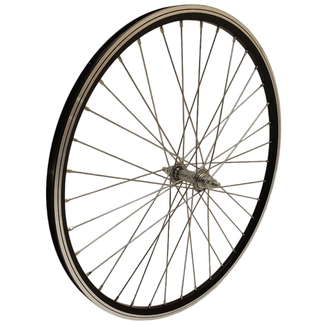 Falkx Voorwiel 26 x 1.75 zwart met hoge aluminium velg