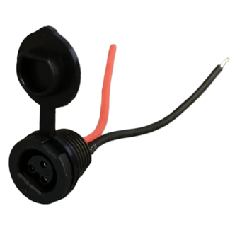 Falkx Accu laadplug Delivery 3-pin zwart met beschermkap