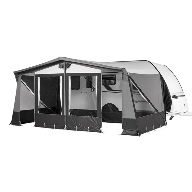 Campout Orion Orion voortent 250 cm diep met luifelfunctie, uitritsbare zijwanden en nokventilatie - 1001 - 1025 cm