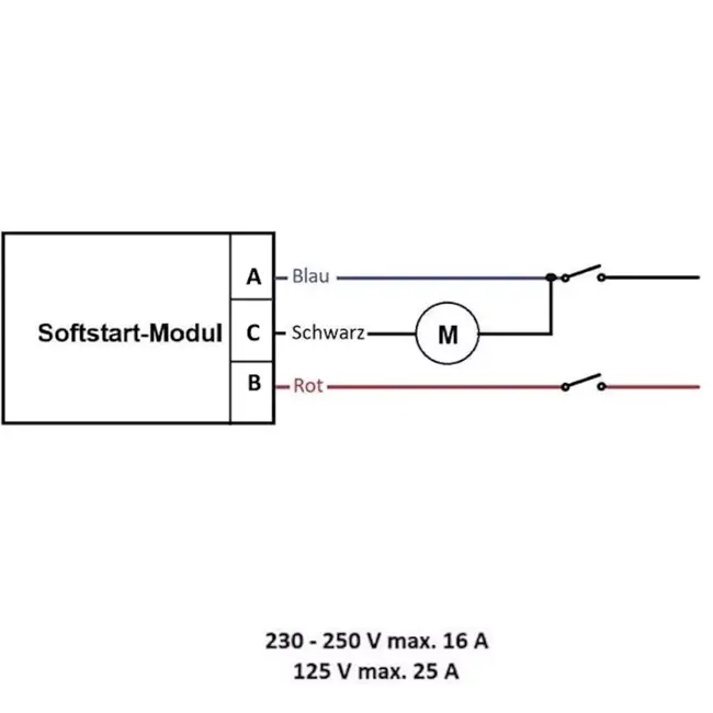 GEKO Softstartmodule 230 V 16 A voor haakse slijper, zaagtafel en bovenfrees, compacte inbouw voor soepel starten