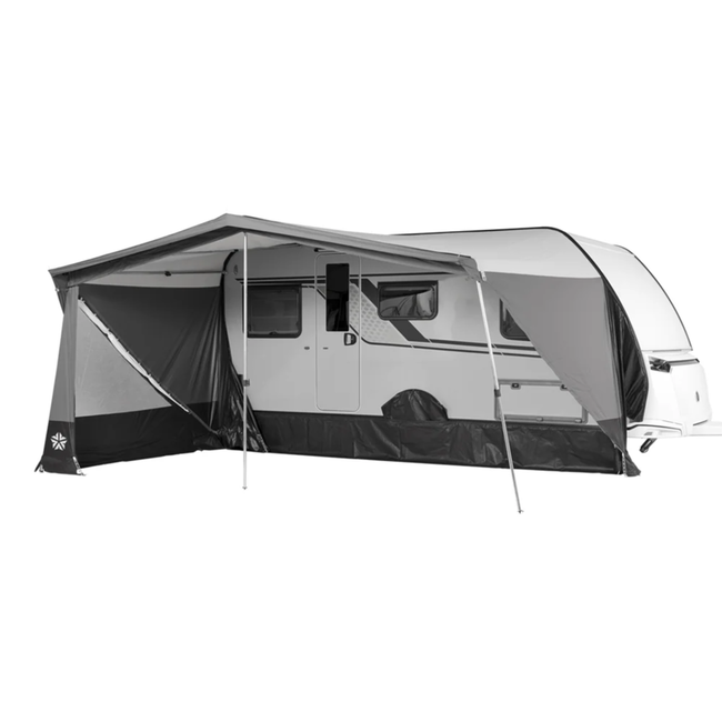 Campout Orion voortent 250 cm diep met luifelfunctie, uitritsbare zijwanden en nokventilatie - 901 - 925 cm