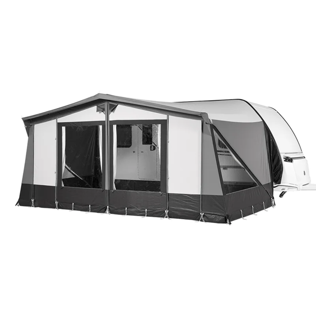 Campout Orion voortent 250 cm diep met luifelfunctie, uitritsbare zijwanden en nokventilatie - 926 - 950 cm