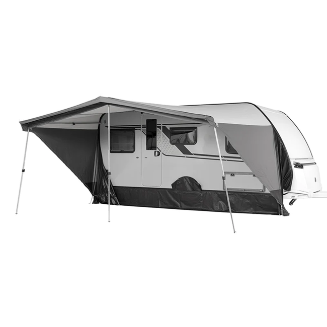 Campout Orion voortent 250 cm diep met luifelfunctie, uitritsbare zijwanden en nokventilatie - 951 - 975 cm