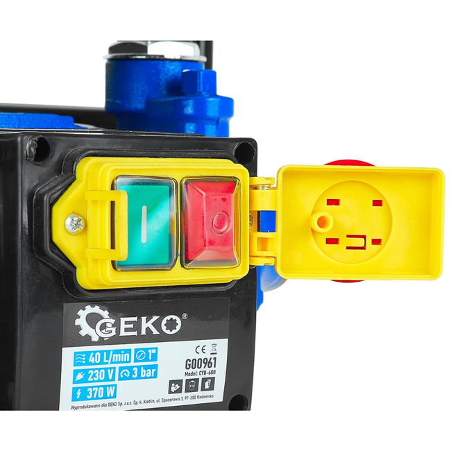 GEKO Invalzaag met geleiderail 70 cm of 140 cm, 1200 W, verstek 45° en stofafzuigaansluiting 35 mm / 37 mm