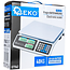 GEKO Weegschaal 40 kg met LED-display voor en achter, 33 x 24 cm platform en 8 prijsgeheugens