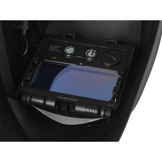 GEKO Automatisch verduisterende lashelm met slijpstand, DIN 4 en DIN 9-13, kijkvenster 92 x 42 mm