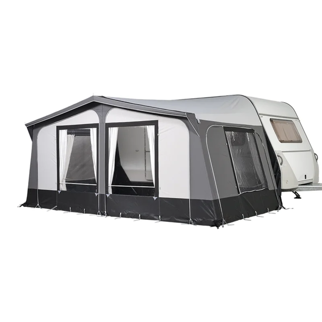 Campout Compacte Nova voortent 250 cm diep met naadloos dak, 28 mm frame en nokventilatie - 851 - 875