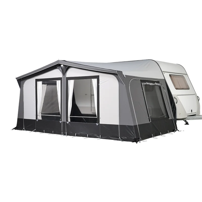 Campout Compacte Nova voortent 250 cm diep met naadloos dak, 28 mm frame en nokventilatie - 851 - 875