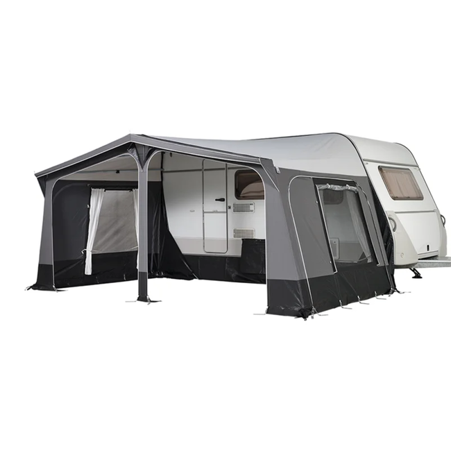 Campout Compacte Nova voortent 250 cm diep met naadloos dak, 28 mm frame en nokventilatie - 851 - 875
