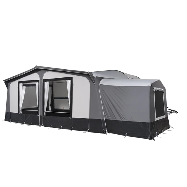 Campout Uitbouw Nova 532 (140) voor voortent, inclusief 25 mm stalen frame met 3 dakliggers