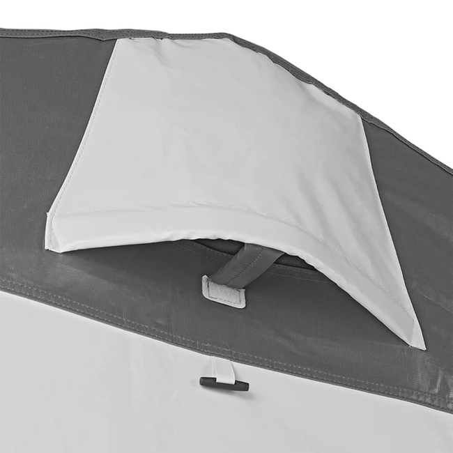 Campout Stella Nova schuurtent van PVC met nokventilatie en 25/22 mm stalen frame voor camping en seizoenplek