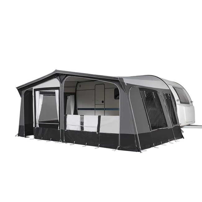 Campout Nova Voortent 300 cm diep met naadloos dak en 28 mm stalen frame, omloopmaat 851 - 875 cm