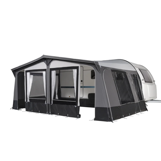 Campout Nova Voortent 300 cm diep met naadloos dak en 28 mm stalen frame, omloopmaat 876 - 900 cm