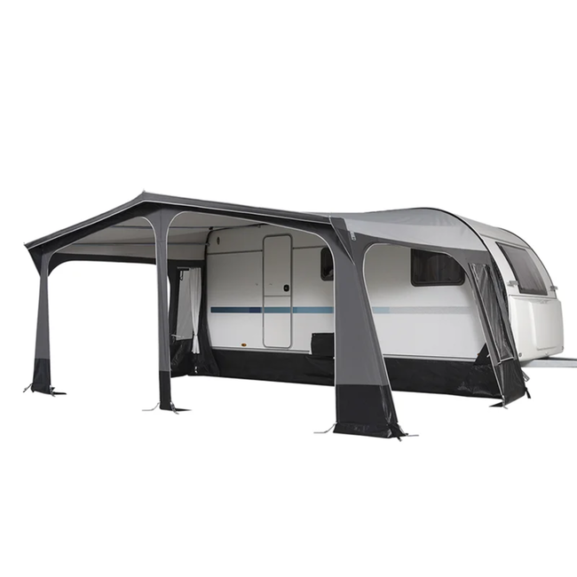 Campout Nova Voortent 300 cm diep met naadloos dak en 28 mm stalen frame, omloopmaat 926 - 950 cm