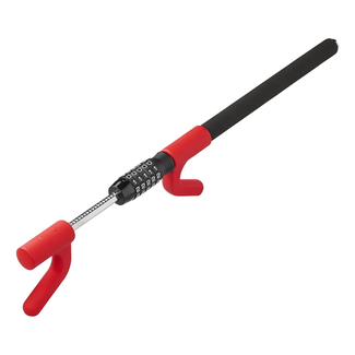 ProPlus Rood verstelbaar stuurslot met 5-cijferige code, zonder sleutel, universeel voor voertuigbeveiliging