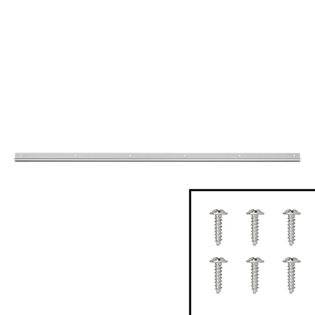 ProPlus Tentrail aluminium 45° met 6 bevestigingsgaten, voor voortenten luifels tochtstrook en wielflap