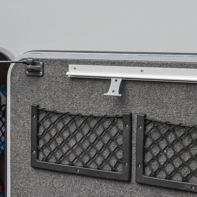 ProPlus Tentrail aluminium 45° met 6 bevestigingsgaten, voor voortenten luifels tochtstrook en wielflap