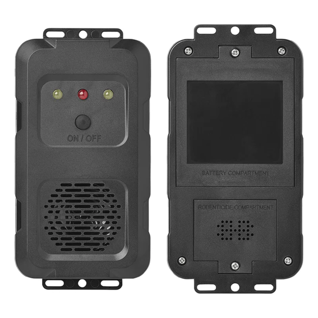 ProPlus Dierenvriendelijke marterverjager met ultrasoon geluid en lichtflitsen, voeding via batterij, USB of auto-accu