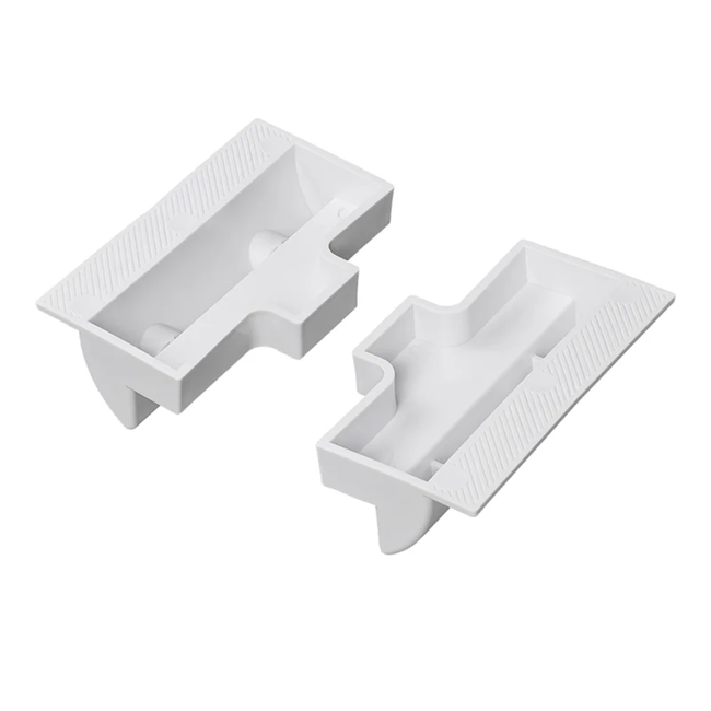 Proplus Witte tussensteunen voor zonnepaneel set van 2, 5,7 x 18 x 11,1 cm, stevige montage