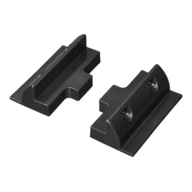 Proplus Tussensteun zonnepaneel zwart set van 2, 5,7 x 18 x 11,1 cm, hoogwaardig kunststof, weerbestendig