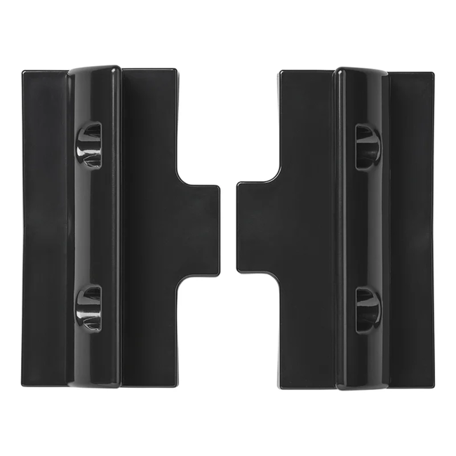 Proplus Tussensteun zonnepaneel zwart set van 2, 5,7 x 18 x 11,1 cm, hoogwaardig kunststof, weerbestendig