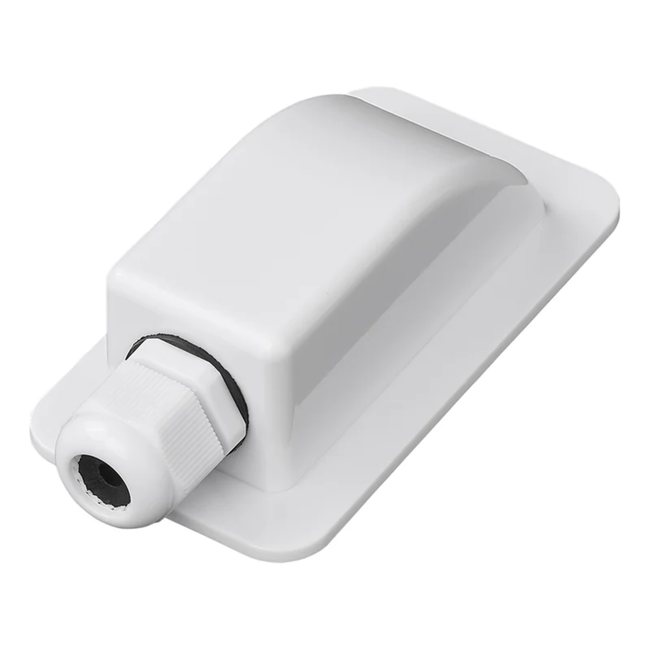 Proplus Witte dakdoorvoer voor zonnepanelen en dakinstallaties, 1-voudig, 3,8 x 12,9 x 6 cm, eenvoudige montage