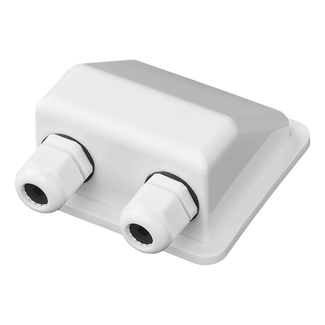 ProPlus Witte dakdoorvoer voor zonnepanelen en dakinstallaties, 2-voudig, 5 x 9,3 x 11,2 cm, eenvoudige montage