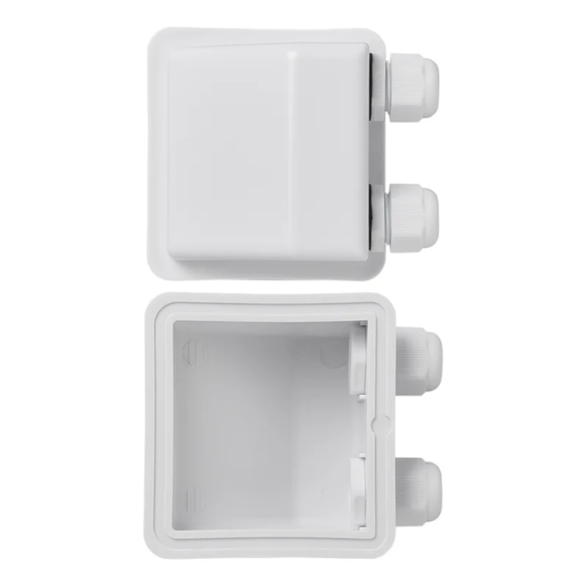 Proplus Witte dakdoorvoer voor zonnepanelen en dakinstallaties, 2-voudig, 5 x 9,3 x 11,2 cm, eenvoudige montage