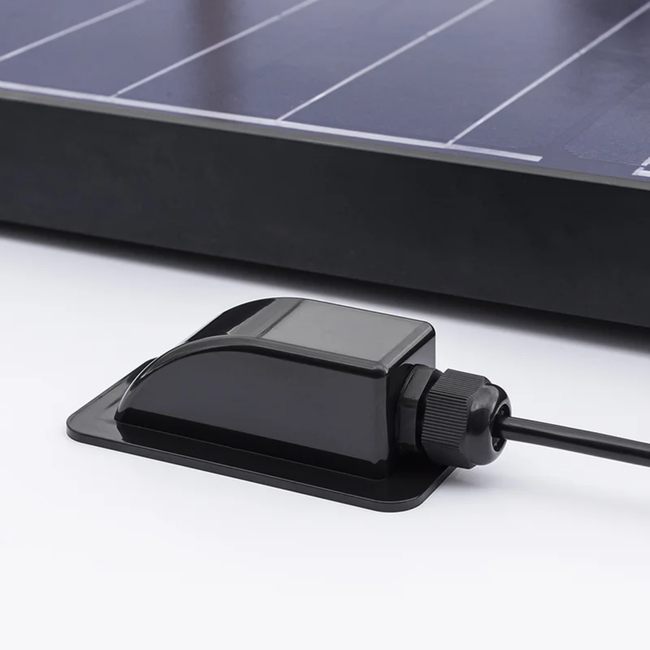 Proplus Zwarte dakdoorvoer 1-voudig voor zonnepanelen en dakinstallaties, 3,8 x 12,9 x 6 cm, eenvoudige montage