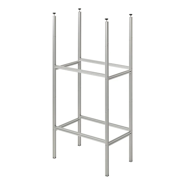 Proplus Opbergsysteem voor campergarage van geanodiseerd aluminium, verstelbaar 141 tot 145 cm, uitbreidbaar