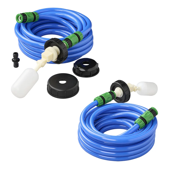 Proplus Universele waterreservoir aansluitset met drukregelaar, 7,5 m slang en snelkoppelingen voor camper en caravan