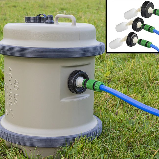 Proplus Universele waterreservoir aansluitset met drukregelaar, 7,5 m slang en snelkoppelingen voor camper en caravan