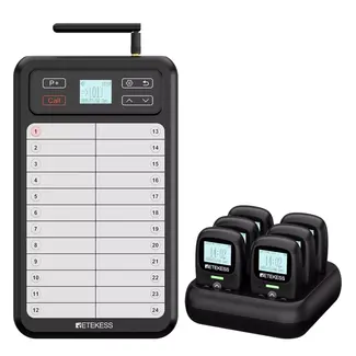 Retekess TD037 Restaurant pager systeem voor keuken en personeel tot 99 ontvangers
