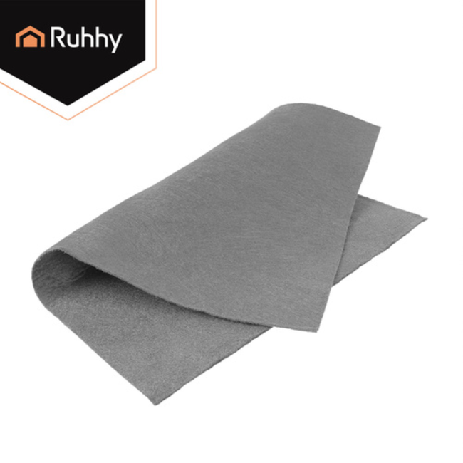 Ruhhy Raamdoeken microvezel 30 x 40 cm set 3 stuks grijs, nat en droog te gebruiken voor ramen, spiegels en autoruiten