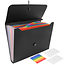 Maaleo Waterdichte A4 documentenmap 13 vakken met index tabs en elastiek, organizer voor school, kantoor en thuis