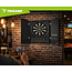 Trizand Elektronisch dartbord met afsluitbare kast, speelveld 35 cm, 4 LED displays, 27 spellen, 243 varianten, 1 tot 16 spelers, netvoeding