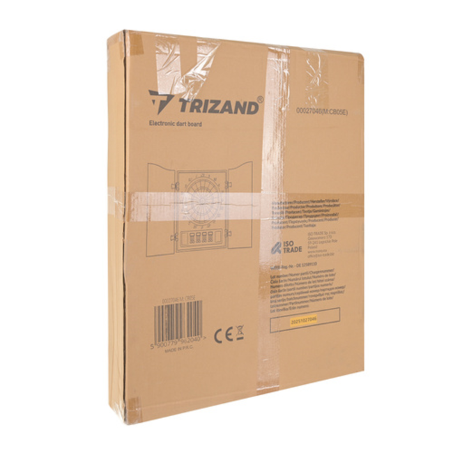 Trizand Elektronisch dartbord met afsluitbare kast, speelveld 35 cm, 4 LED displays, 27 spellen, 243 varianten, 1 tot 16 spelers, netvoeding