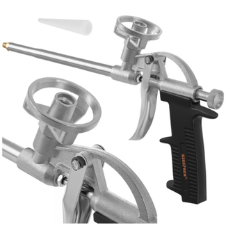 Bigstren Montageschuimpistool met stelknop en antislip handgreep, voor montageschuim en lijmschuim, netjes werken