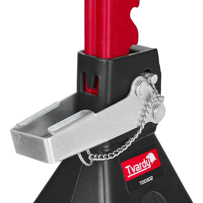 Tvardy Verstelbare assteunen voor auto 275 tot 430 mm, set van 2 met rubberen zadel en brede basis 200 x 200 mm