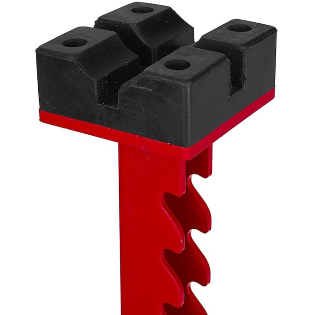 Tvardy Verstelbare assteunen voor auto 275 tot 430 mm, set van 2 met rubberen zadel en brede basis 200 x 200 mm