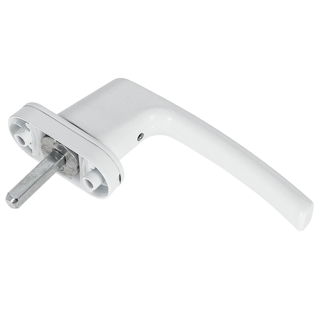 Keltin Witte raamgreep met sleutelslot van aluminium, snel te monteren met schroeven, voor ramen in huis en kantoor