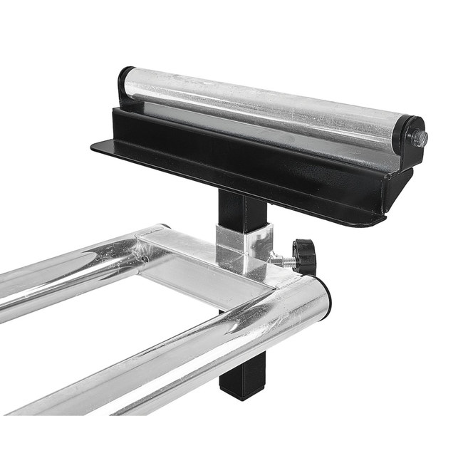 GEKO Afkortzaag standaard met inklapbare poten en verstelbare steunhoogte 810 tot 910 mm, voor lange werkstukken