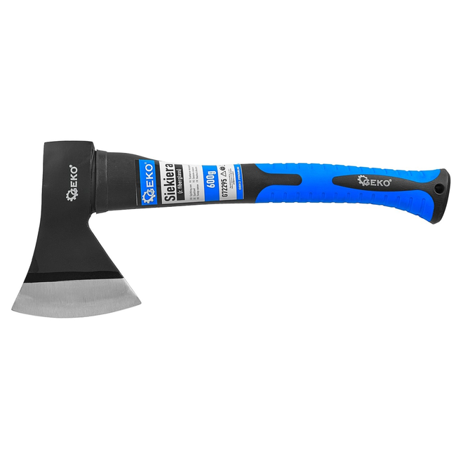 GEKO Bijl set voor timmerwerk en brandhout kloven, 3 stuks met antislip grip, 600 g 1250 g 2000 g